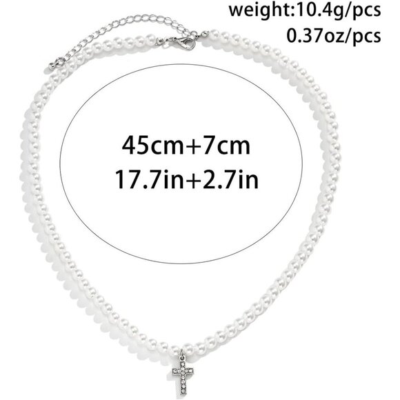 ZMANYIJEW Multi-Layered Pearl Necklace for Men & Women, Cuban Chain Gift - Picture 6 of 9